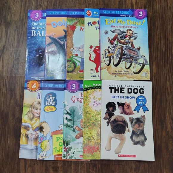 10 Children's Kids Level 3 & 4 Picture Books Mixed Softcover Bundle Lot - Picture 1 of 3